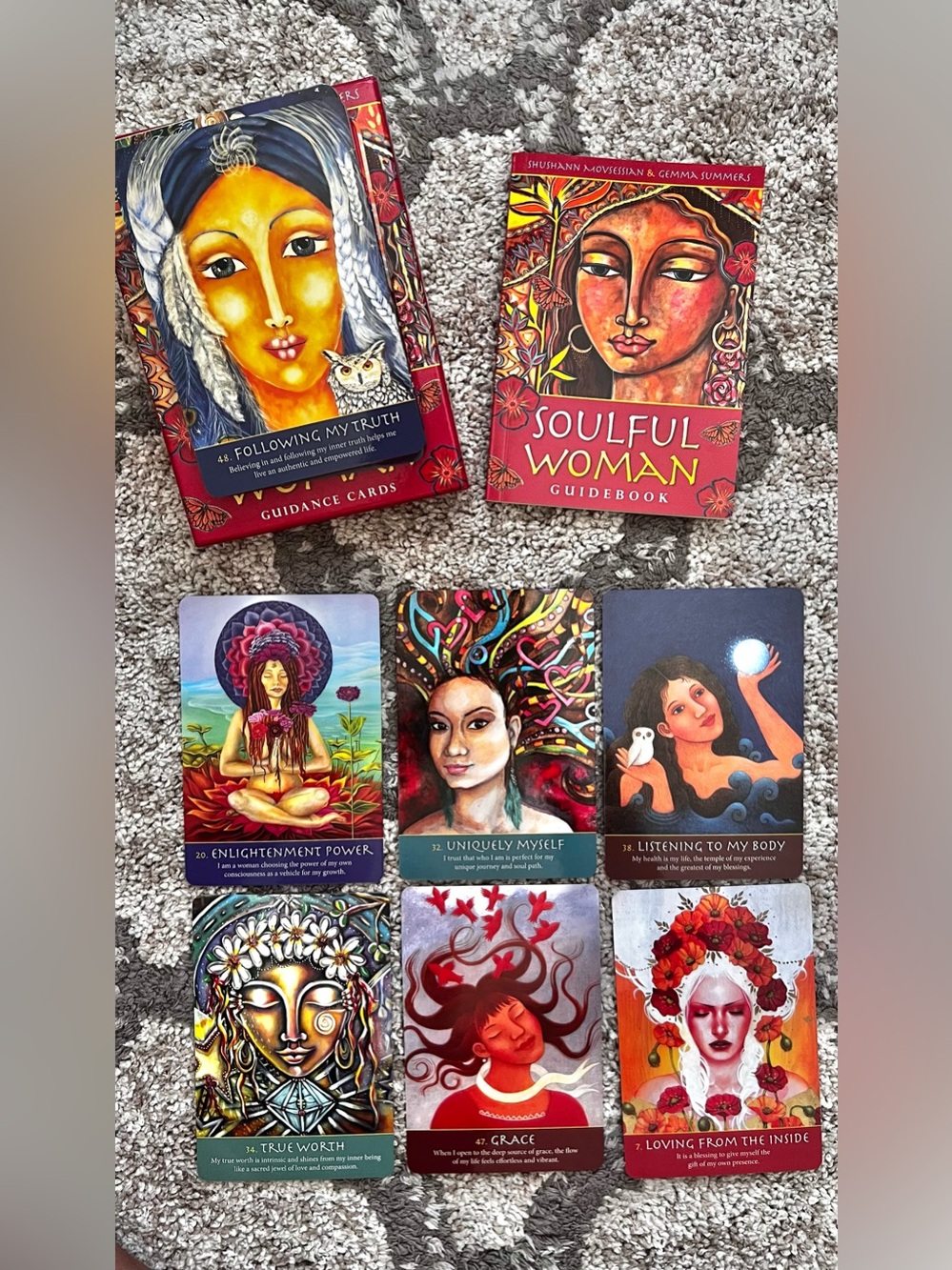 Soulful Woman Guidance Cards Oracle Deck & Guidebook Set